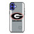 UNIVERSITY GEORGIA BULLDOGS FOOTBALL LOGO iPhone 16 Case