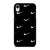 BLACK NIKE LOGO PATTERN iPhone XR Case