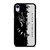BLACK PANTHER BLACK WHITE FAN ART iPhone XR Case