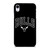 CHICAGO BULLS LOGO BLACK iPhone XR Case