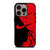 NIKE SWOOSH LOGO RED BLACK iPhone 16 Pro Case