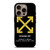 OFF WHITE YELLOW LOGO X APPLE iPhone 16 Pro Case