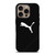 PUMA LOGO BLACK LEATHER iPhone 16 Pro Case