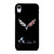 CORVETTE CAR LOGO BLACK iPhone XR Case