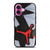 AIR JORDAN BLACK RED SOLE iPhone 16 Plus Case