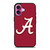 ALABAMA CRIMSON TIDE INITIAL iPhone 16 Plus Case
