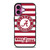 ALABAMA CRIMSON TIDE ROLL A TIDE STRIPE LOGO iPhone 16 Plus Case