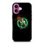 BOSTON CELTICS LOGO ART iPhone 16 Plus Case