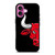 CHICAGO BULLS FACE LOGO iPhone 16 Plus Case