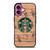 COFFEESHOP STARBUCK WOODEN LOGO iPhone 16 Plus Case