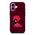 DEADPOOL CUTE KAWAII SUPERHERO iPhone 16 Plus Case