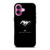 FORD MUSTANG LOGO BLACK iPhone 16 Plus Case