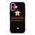 HOUSTON ASTROS BASEBALL LOGO iPhone 16 Plus Case HOUSTON ASTROS BASEBALL LOGO iPhone 16 Plus Case