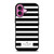 KATE SPADE NEW YORK BLACK WHITE STRIPES iPhone 16 Plus Case