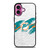 MIAMI DOLPHINS LOGO ICON iPhone 16 Plus Case