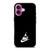 NIKE AIR JORDAN SIMPLE LOGO BLACK iPhone 16 Plus Case