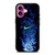 NIKE LOGO BLUE LIQUID iPhone 16 Plus Case
