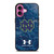 NOTRE DAME FIGHTING FOOTBALL UNDER ARMOUR iPhone 16 Plus Case
