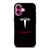 TESLA ELECTRIC CAR LOGO iPhone 16 Plus Case