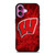 WISCONSIN BADGER LOGO iPhone 16 Plus Case