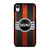 MINI COPER LOGO BLACK RED STRIPES iPhone XR Case MINI COPER LOGO BLACK RED STRIPES iPhone XR Case