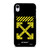 OFF WHITE LOGO YELLOW STRIPE iPhone XR Case