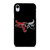 OUTLAW LOGO RED SILVER METAL iPhone XR Case