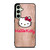 HELLO KITTY FACE WOOD Samsung Galaxy S24 FE Case