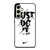 NIKE LOGO JUST DO IT GLITCH BLACK Samsung Galaxy S24 FE Case