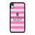 VICTORIA SECRET HORIZONTAL STRIPE LOGO iPhone XR Case