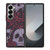 BLACK SKULLS AND ROSES Samsung Galaxy Z Fold 6 Case Cover