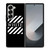 OFF WHITE LOGO CENTER STRIPE Samsung Galaxy Z Fold 6 Case Cover