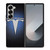 TESLA LOGO BLUE LIGHT Samsung Galaxy Z Fold 6 Case Cover