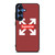 OFF WHITE LOGO X SUPREME RED Samsung Galaxy S25 Case