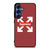 OFF WHITE LOGO X SUPREME RED Samsung Galaxy S25 Case
