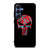 THE PUNISHER SKULL RED BLUE ARTWORK Samsung Galaxy S25 Case