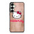 HELLO KITTY FACE WOOD Samsung Galaxy S25 Plus Case