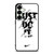 NIKE LOGO JUST DO IT GLITCH BLACK Samsung Galaxy S25 Plus Case