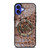 MICHAEL KORS BROWN LEATHER iPhone 16 Case