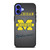 MICHIGAN WOLVERINES LOGO iPhone 16 Case