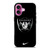 LAS VEGAS RAIDERS NFL NIKE iPhone 16 Plus Case