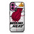 MIAMI HEAT CRACKED LOGO iPhone 16 Plus Case