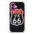 ROUTE 66 STREET US LOGO CARBON iPhone 16 Plus Case