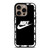 NIKE SWOOSH ROUND BLACK iPhone 16 Pro Case