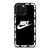 NIKE SWOOSH ROUND BLACK iPhone 16 Pro Max Case