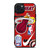 MIAMI HEAT NBA STICKER BOMB iPhone 15 Plus Case