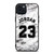 MICHAEL JORDAN 23 WHITE MARBLE iPhone 15 Plus Case