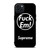 SUPREME FUCK EM BLACK iPhone 15 Plus Case