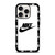 NIKE SWOOSH ROUND WHITE iPhone 15 Pro Case