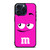 M&M PINK iPhone 15 Pro Max Case
